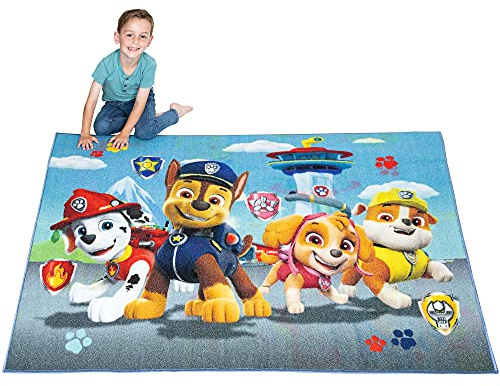 Franco Kinderzimmerteppich, rutschfest, 175,3 x 132,1 cm, Paw Patrol
