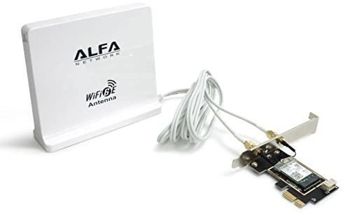 Alfa Network Alfa Wi-Fi 6E PCIe Card with Panel Antenna AIT-AX210-EZ