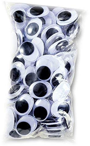 Wackelaugen oval 20x15 mm 100 Stück Nicht selbstklebend Sehr praktisch und beliebt Practical and Professional