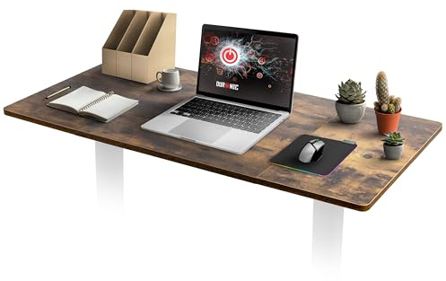 Duronic TT140 AO Piano Scrivania – Ripiano Scrivania 140x60x1,9cm – Compatibile con Telai da Scrivania Piano di Lavoro per Ufficio Ergonomico | Quercia Antico