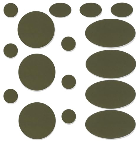 Down Jacket Repair Patch for Puffer Jackets – 48Pcs Waterproof Self-Adhesive Ripstop Fabric Repair Patches for Clothing, Coat, Tents, Sleeping Bags, Outdoor Gear, ArmyGreen Heavy Duty Nylon Tape