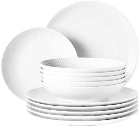 Seltmann Weiden, Tafelservice 12-teilig Amina weiß