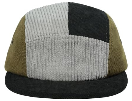 Clakllie 5 Panel Cap for Men Flat Brim Baseball Cap Vintage Trucker Cap Summer Golf Sport Hats Casual Fitted Cap Strapback Hats,WBDBH24081-Gray