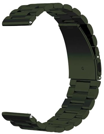 OcioDual Klockarmband av rostfritt stål, metallarmband, 14 mm, 18 mm, 16 mm, 20 mm, 22 mm, 24 mm, för smartklocka, ersättningsarmband, för män, universella, 20mm