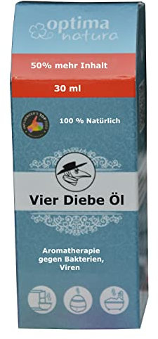 Quattro ladri di olio, Four Thieves Oils, aromaterapia naturale, per raffreddore, mal di gola, naso che cola, miscela di oli essenziali, riscaldamento, unguento per raffreddore, profumo di raffreddore