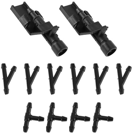 HOPESPANNER Boquilla De Lavado De Parabrisas No.76810Tp6A01 Para Honda Cr-V 2012-2016 Negro Boquillas De Pulverización De Parabrisas Delanteras Chorro De Lavado Plástico 1 Juego