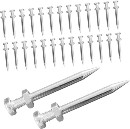 TOYANDONA 30piezas Púas De Hierba para Airear Césped Clavos Metálicos para Zapatos Herramienta De Jardinería para Aireadores De Césped para De