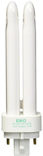 Eiko QT13/27-4P 13W Quad-Tube 2700K G24q-1 4 Pin Base Fluorescent Halogen Bulbs