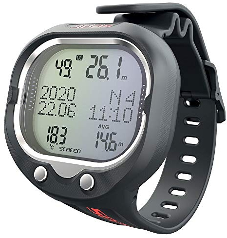 Seac Screen, Scuba Wrist Dive Computer for 1 or 2 mixes and Freediving mode