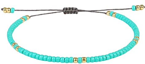 KELITCH Bracciale Impilabile con Perline Etnico Sottile Squisito Unisex