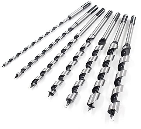 LAZIRO 7pcs 9 pulgadas Bricolaje Perforación de la sierra del agujero de la pared SDS PLUS Juego de broca de madera larga 6-18 * 230mm Agujero de puerta de madera Apertura de la broca de la broca de l