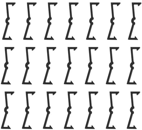 EMSea 100 ganci di fissaggio in plastica per pannelli forati resistenti per pannelli forati da 1/4 di pollice e 1/8 di pollice