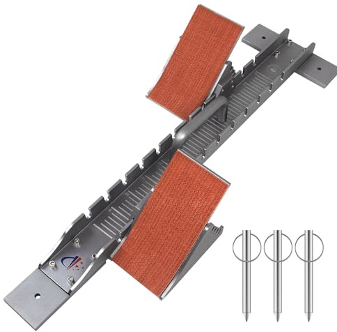 Vaolvpant 35in Starting Blocks with Premium Aircraft-Grade Aluminum 4 Angle Adjustable and Detachable Pedals Ideal for Running Enthusiasts Professional Track and Field Competitions