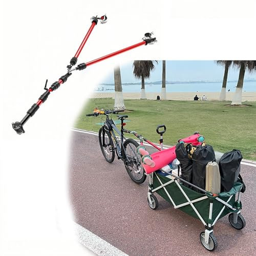 Bicycle Accessories Camping Trailer Hitch Connection Bar Aluminum Alloy Material is Easy to Install red