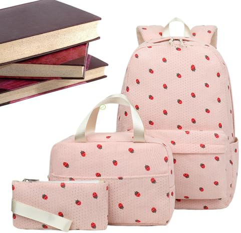 Genérico Mochila Para Niñas - Set de Mochila de Escolar - Bolso Estuche para,Deporte Vacaciones Camping Excursionismo