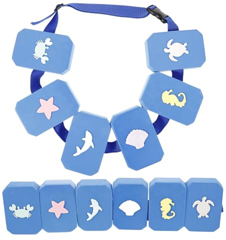 JOINPAYA Cinturón de Flotación de Natación EVA 2 Piezas Diseño de Animales Marinos Ajustable para Ejercicios Acuáticos Entrenamiento en Piscina y Running Acuático Adultos