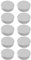 Dahle 95538 Magnete (Durchmesser 38 mm), mit einer hohen Haftkraft von 25N, 10 Stück, grau
