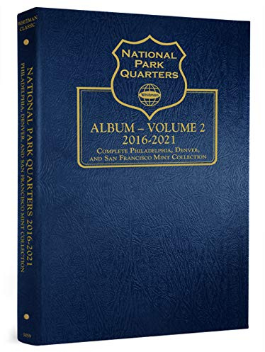Whitman US National Park Quarter Coin Album 2016 - 2021 P, D & S Mints Volume 2 #3059