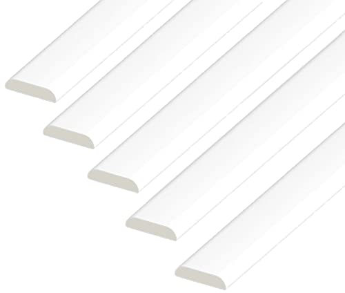 25mm uPVC Architrave - Plastic Finishing Trim - 25mm D Mould - 1m Lengths - Pack of 5
