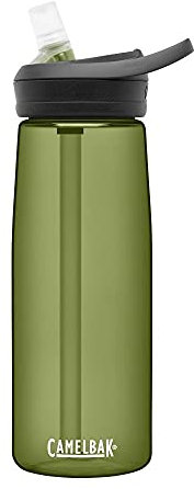 Camelbak Eddy+ Straw Tritan Bottle - Dark Green, 750ml / 0.75L 25oz Eddy Plus Tritan Flask Vessel Canteen Cup Water Juice Drinking Drink Storage Container Holder BPA Free Reusable Safe Eco Friendly