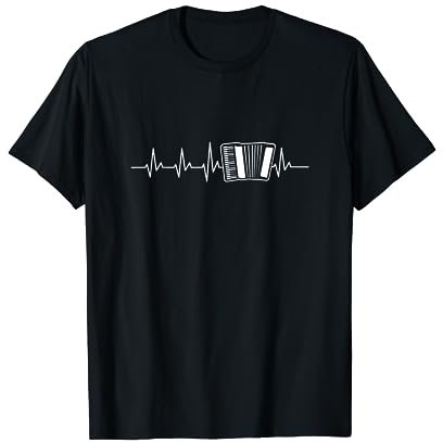 Akkordeon Herzschlag Steirische Ziehharmonika EKG Harmonika T-Shirt
