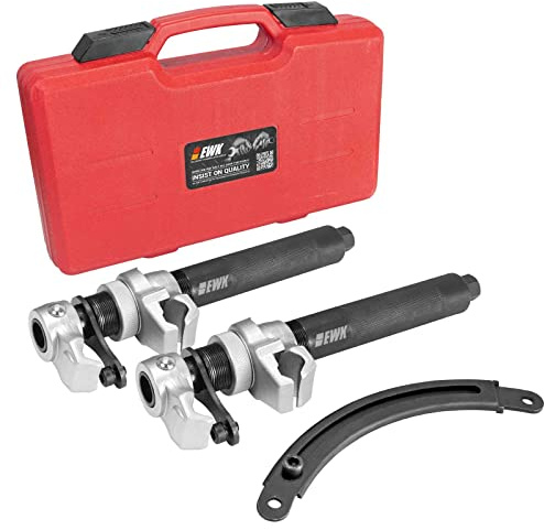 EWK Coil Spring Compressor Tool Set, 3 pcs Heavy Duty Macpherson Strut Spring Compressor with Safety Jaws and Holder, 2645 lb Suspension Spring Compression Tool for Car Pickup Truck SUV