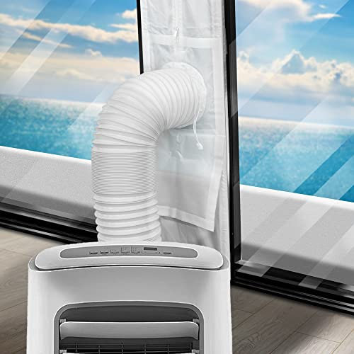 Loviga Cubierta Aislante de Tela para Puertas para Aire Acondicionado PortáTil Y Secadora, Kit de VentilacióN de Puerta 100% Sellado para Manguera de Escape de 5,9 De MáXimo-25x192~232cm
