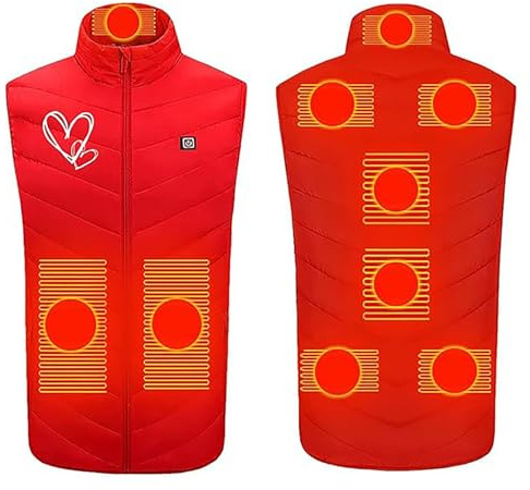 Surttan Giacca Termica Donna Riscaldante Gilet Riscaldati Giubbotto Riscaldato Impermeabile Maglia Riscaldata Elettrica Vestiario Riscaldabile Slim Inverno Caldi Morbide Per Esterno Campeggio Caccia