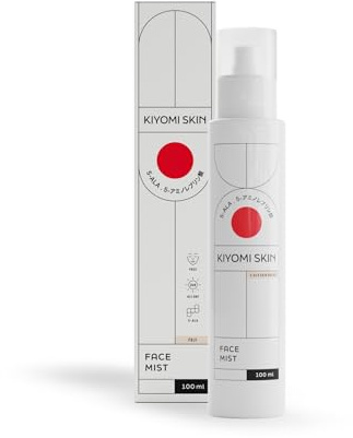 KIYOMI SKIN 5-ALA Erfrischendes Gesichtsspray - 100ml - Feuchtigkeitsspendendes Spray mit Hyaluron, 5-ALA, Lavendel und Grünem Tee Feuchtigkeitsspray für Gesicht & Körper Face Mist