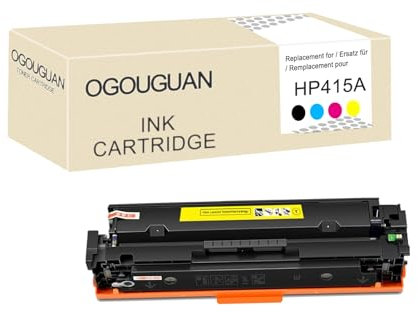 OGOUGUAN Kompatibel mit HP 415A 415X Toner Color Laserjet Pro MFP M479fdw Toner M479fnw M479fdn M479dw M454dn M454dw M479 W2030A W2030X W2031A W2032A W2033A (1 Ja). 1