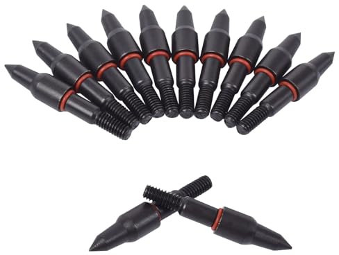 100grn Schwarz Schraube Praxis Broadhead Pfeile, Bogenschießen Kugeln Wild Punkte, Kleinwild Armbrust Compound Bogen Pfeilspitzen für R9 Armbrustbolzen Aiming Praxis Jagd, Präzision Ziele, Schießen