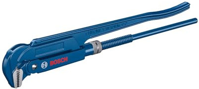 Bosch Professional Clé serre-tubes (mâchoires coudées de 90°, acier chrome-vanadium, convient pour les tubes jusqu'à 60 mm ou 2 3/8 de diamètre)