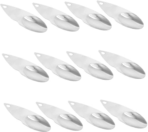 SOLUSTRE 12piezas Cuchillo De Kiwi y Cuchara Dentada De Acero para Pelar y Cortar Kiwis para Cucharas De Cocina para Frutas Unidades por Paquete