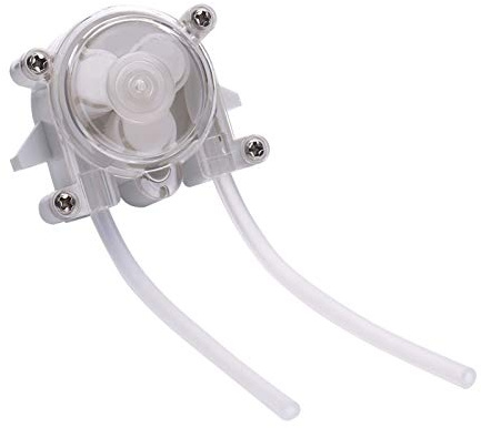 Keenso Bomba Dosificadora de Productos Químicos para Acuario de 6V CC de Poco Ruido, Bomba de Dirección Ajustable para Jardinería, Rendimiento Estable