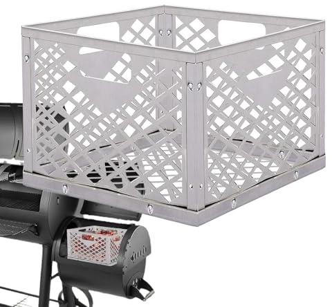 Cestino in acciaio inox – camino antiruggine, supporto a carbone rimovibile, vassoio riscaldante ventilato, contenitore di cottura compatto | ideale per barbecue all'aperto, campeggio, escursionismo