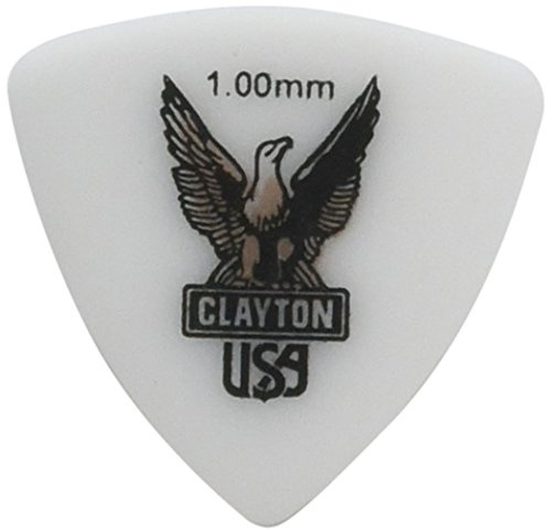 Clayton Acetal Rounded Triangle Picks 12-pack 1.00mm