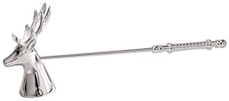 EDZARD spegnicandela Cervo Tio, argento placcato, antiossidante, lunghezza 26 cm (cervo)