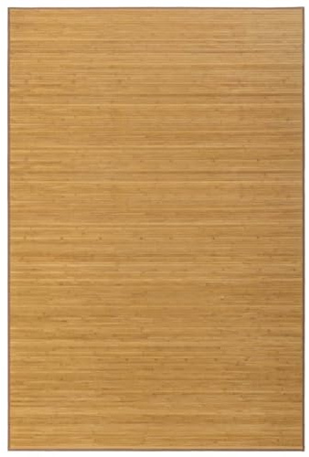 Lolahome Alfombra De Salón O Comedor Oriental Marrón De Bambú De 200 X 300 Cm Sol Naciente, 200X300