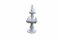 Antikes Wohndesign Delphinen Brunnen Zierbrunnen Wasserspiel Gartenbrunnen Delphin - Höhe: 170cm, Becken: 81cm, Gewicht: 173kg, Material: Betonwerkstein, Winterfest - Frostsicher