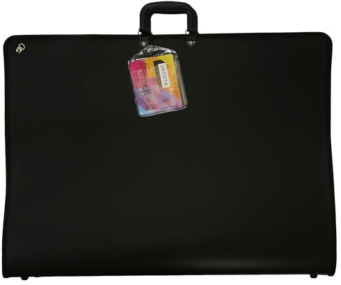 ARTISTIK - A2 Art Portfolio Case with Shoulder Strap - Weather-Resistant Art Bag, Lightweight, Durable Artwork Storage, Zipper Enclosure, Internal Pocket Organizer
