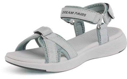 DREAM PAIRS Sandales de Randonnée Femme Confortables Antidérapantes Légères à Brides Réglables Semelle Amortissante Marche Trekking Extérieur Plage Été
