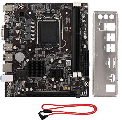 Scheda madre DDR3, scheda madre CPU H81 LAG1150 con 3 * SATA 2.0 e supporto slot per scheda grafica PCI-E x16 VGA + HDMI doppia uscita compatibile con memoria desktop DDR3 1066/1333/1600