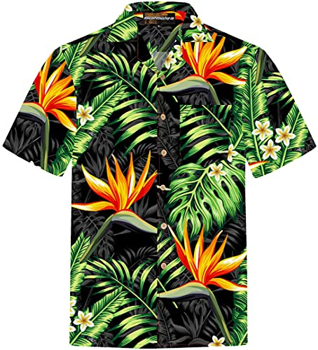 Hawaiiskjorta för män | Herrar | Bomull | Storlek S - 8XL | Blomma | Blommor | Hibiskus | Retro | Klassisk | Korta ärmar | Hawaii skjorta | Aloha skjortor | Kokosknappar |