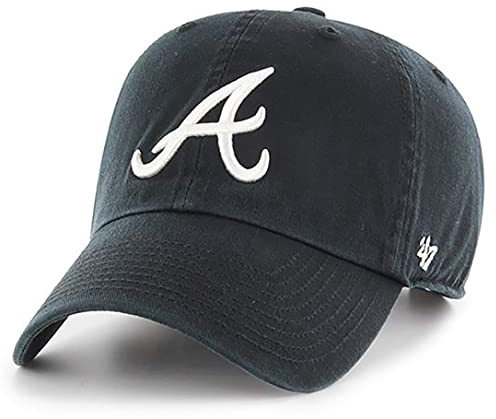 47 Black and White Cleaning Hat, Atlanta Braves, One Size