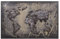 Dynamic24 3D Metallbild Weltkarte Metall Wandbild Retro Vintage Bild Bar Küche Wohnzimmer