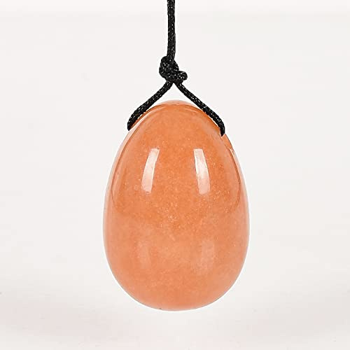 30X20mm Natural Red Aventurine Jade Yoni Egg Crystal Sphere for Kegel Exercise Pelvic Floor Muscle Vagina Tightening Ben Wa Ball,Drill