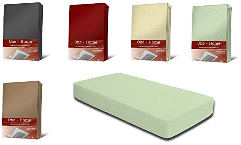 one-home Winter Spannbettlaken Baumwolle Warme Fleece Kuschelig Bettlaken Spannbetttücher, Größe:140x200 cm - 160x200 cm, Farbe:Mint