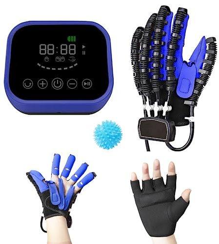 YEUNTANH Guantes de robot de rehabilitación de manos,Dispositivo funcional de recuperación de golpe de mano,entrenador de hemiplejía de accidente cerebrovascular
