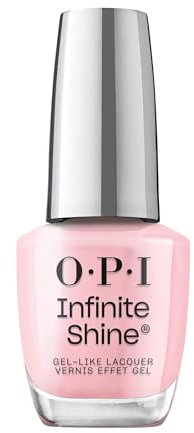 OPI Infinite Shine Nail Polish - It’s a Girl - Gel Like & Long Lasting Baby Pink Nail Polish - with Pre-Cured Gel Technology & OPI Pro-Wide Brush (15ml)