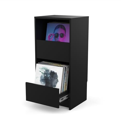 Glorious Vinyl Vault, Black - Vinyl Aufbewahrung